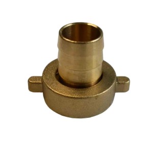 Klasebo Messing Schlauchverschraubung, 2-teilig, mit 1 1/4 Zoll Innengewinde und 32 mm Schlauchtülle.