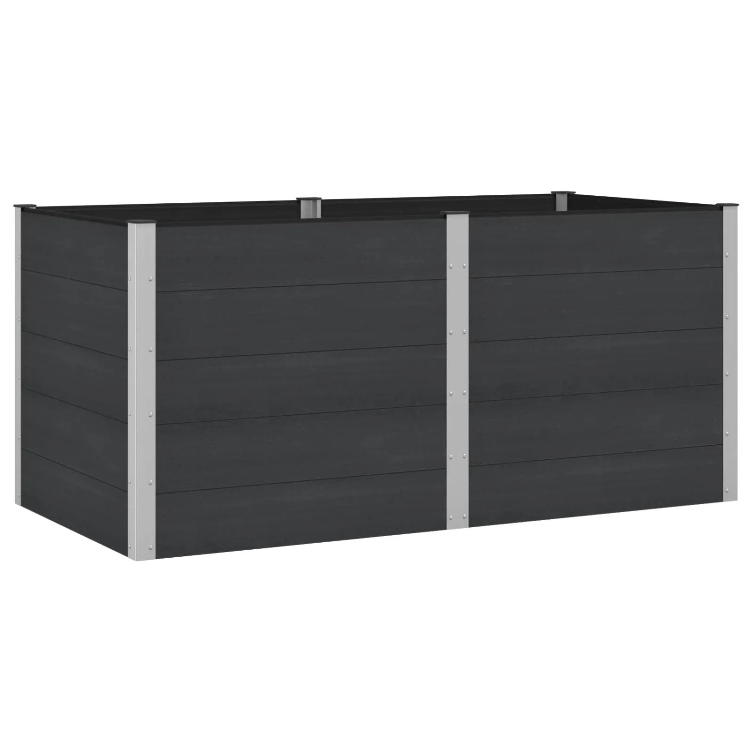 vidaXL Hochbeet Schwarz 200 x 100 x 91 cm 42038987