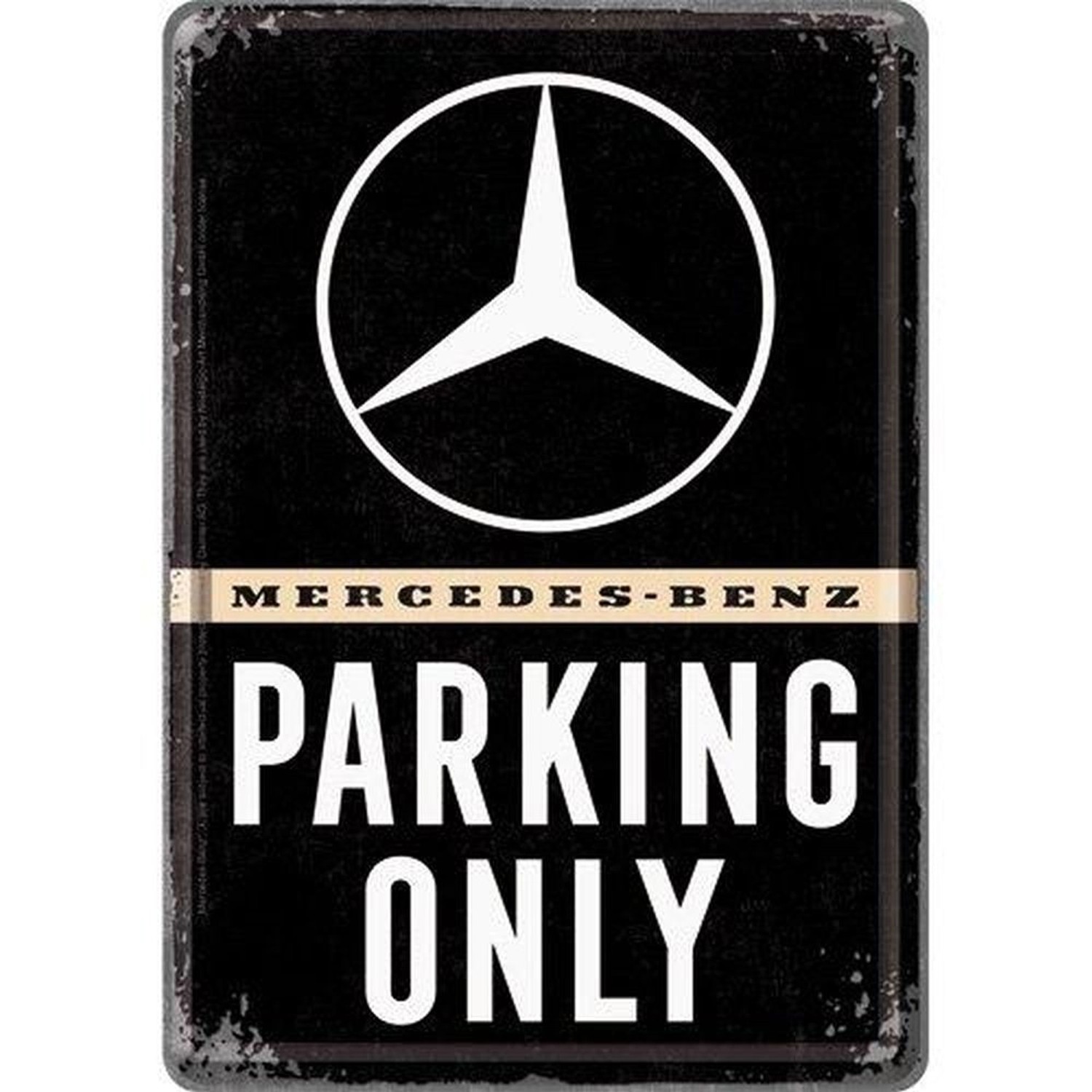 Nostalgic-Art Blechpostkarte - Mercedes-Benz - Parking Only günstig online kaufen