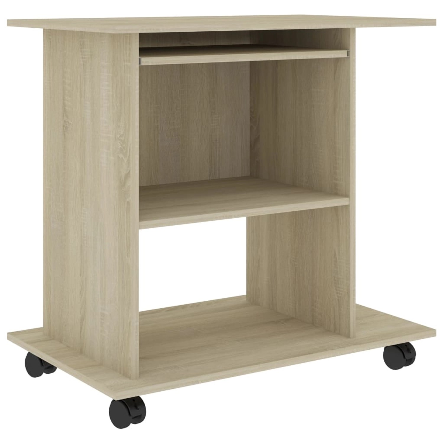 vidaXL Schreibtisch Sonoma-Eiche 80x50x75 cm Holzwerkstoff 802897 günstig online kaufen