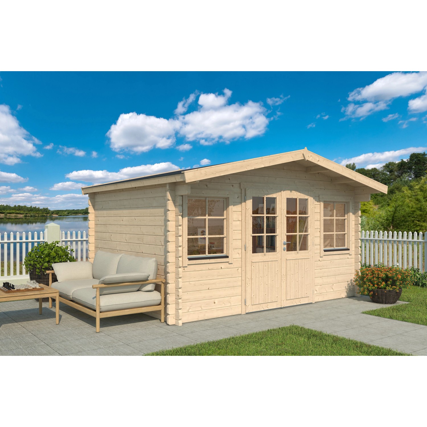 Fjordholz Gartenhaus Modell Sören 44 Kiefer Imprägniert günstig online kaufen