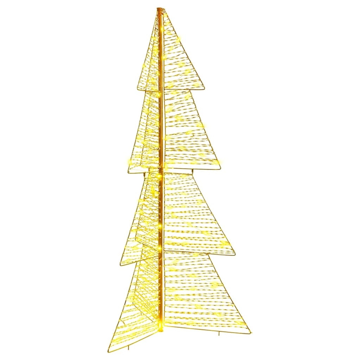 vidaXL Weihnachtsbaum mit 160 LEDs Warmweiß 150 cm PET 42019218
