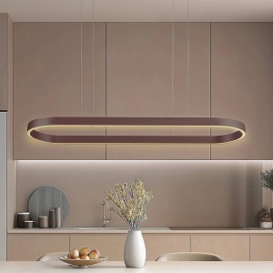 Lucande LED Smart Home Pendelleuchte Melinay 10020398 Dimmbar mit Leselampe Modern in Braun aus Aluminium 1-flammig Wohnzimmerleuchte