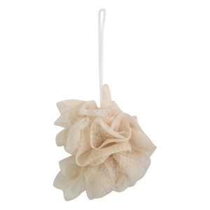 Beige MSV Duschblume, Ø 10 cm, mit Aufhängung für Bad & Dusche.