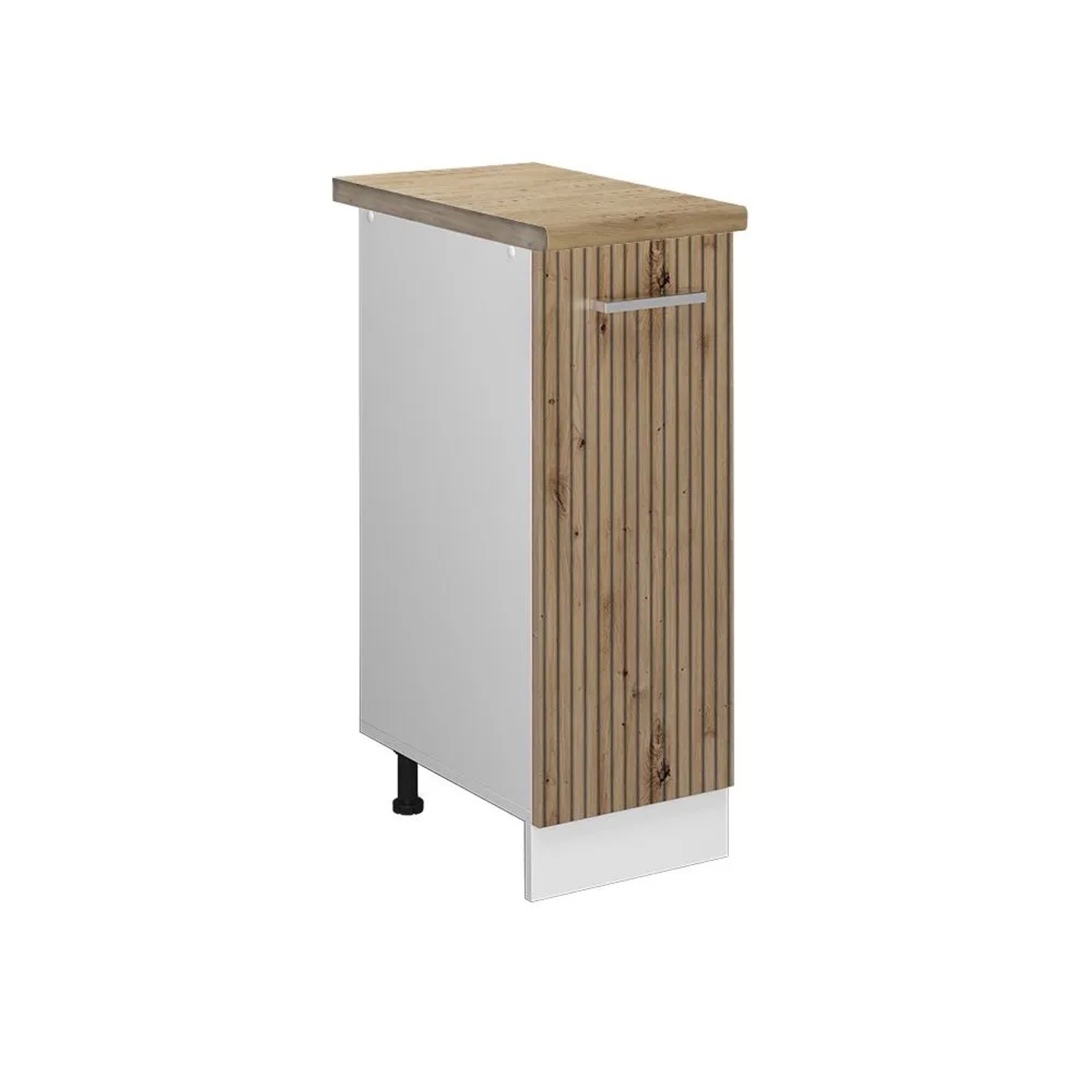 Vicco Apothekerschrank R-Line Medizinschrank für die Küche Artisan-Eiche Weiß 30 cm AP Eiche