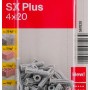 fischer Spreizdübel SX Plus 4x20, 50er Packung. Universaldübel für sichere Befestigungen in Voll- und Lochbaustoffen.