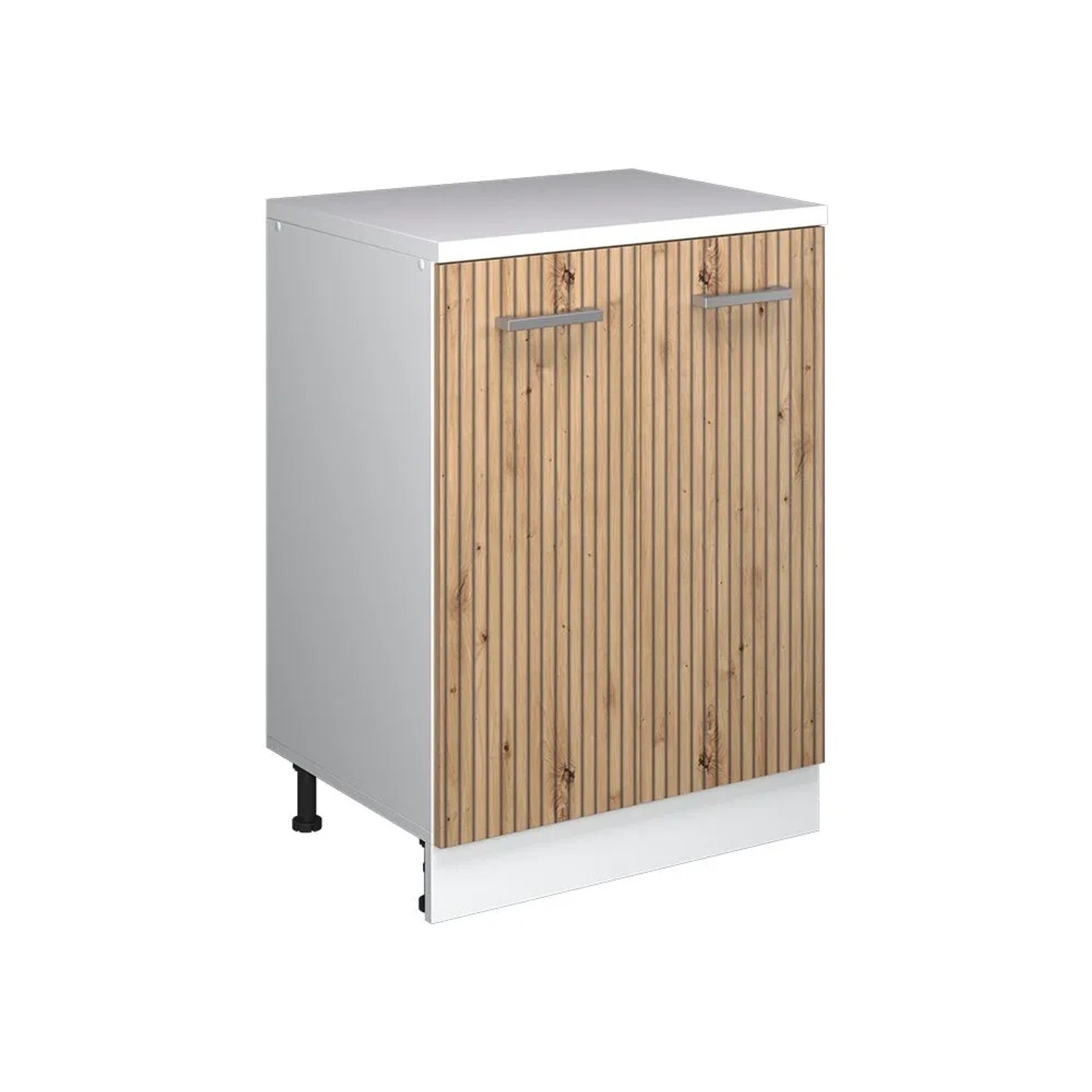 Vicco Küchenschrank für Dachschrägen R-Line Artisan-Eiche 60 x 84 ohne Schräge mit 2 Türen Art Nr 61772