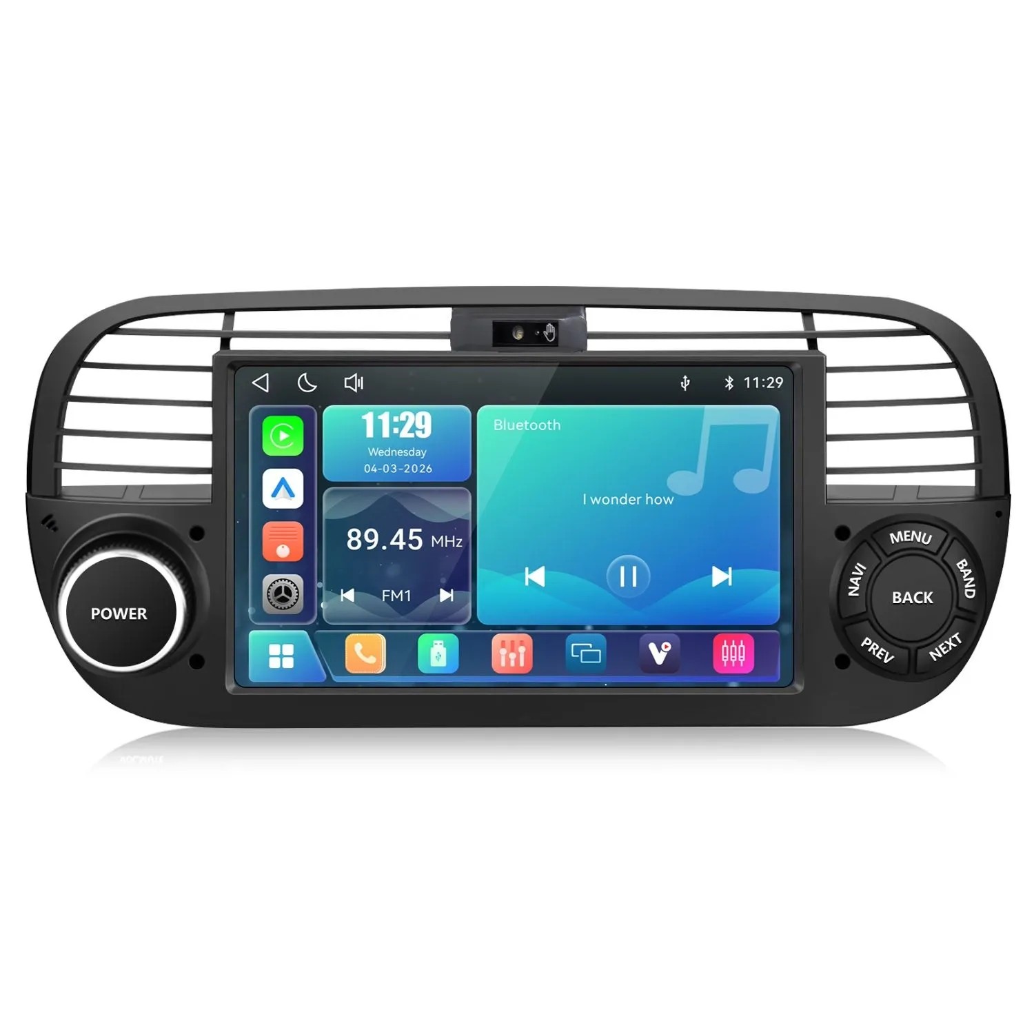 Junsun Autoradio Für Fiat 500 2007-2015 Linux Schwarz Gestensteuerung