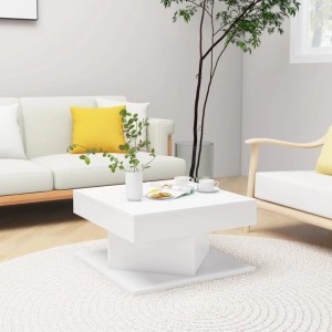 vidaXL Couchtisch Weiß 57x57x30 cm Holzwerkstoff 808368