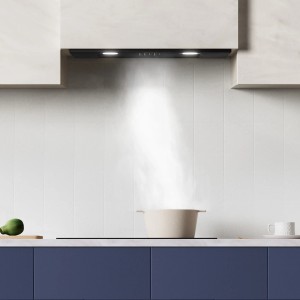 CIARRA Unterbau-Dunstabzugshaube 52cm Edelstahl über Kochfeld mit Dampf. 3 Stufen einstellbar.