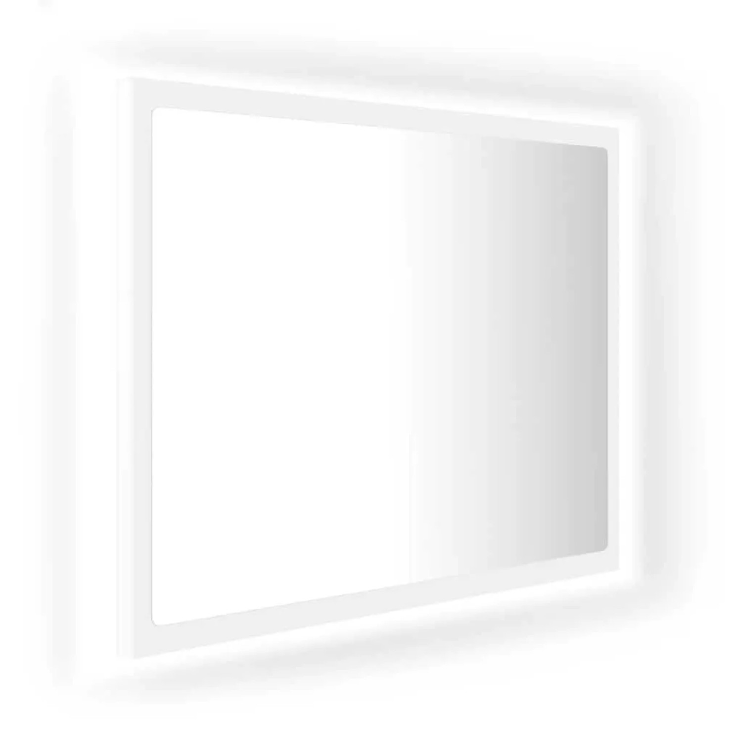 vidaXL LED-Badspiegel Weiß 60x8,5x37 cm Acryl 804916