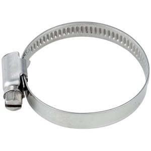 Schlauchschelle aus Edelstahl, 32-50 mm, für sichere Schlauchverbindungen.