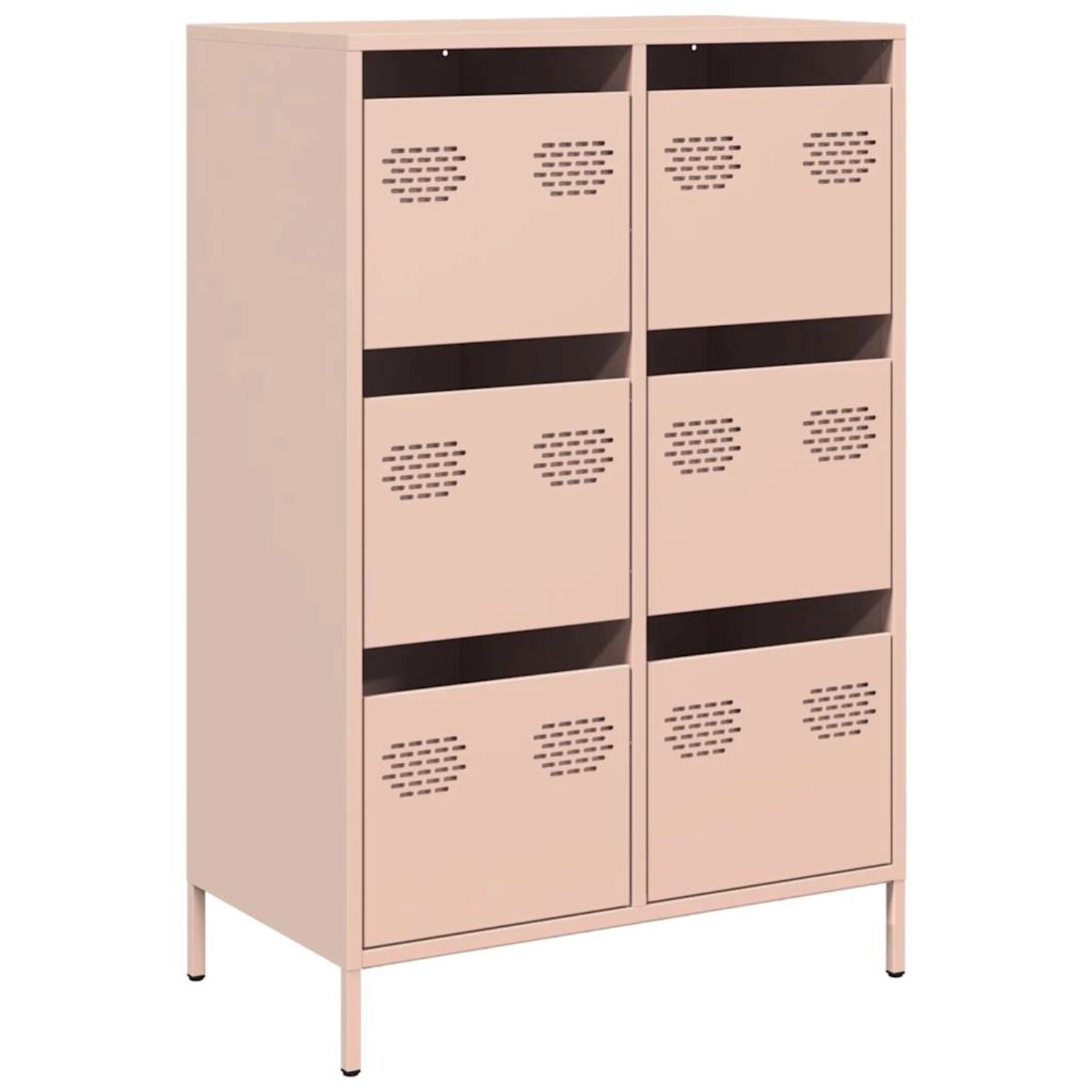 vidaXL Highboard Rosa 68x39x101,5 cm Stahl 851221 günstig online kaufen