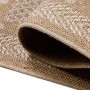 Detailansicht: Beige Ayyildiz Outdoor-Teppich Dhaka mit Vintage-Muster, 200x290 cm.