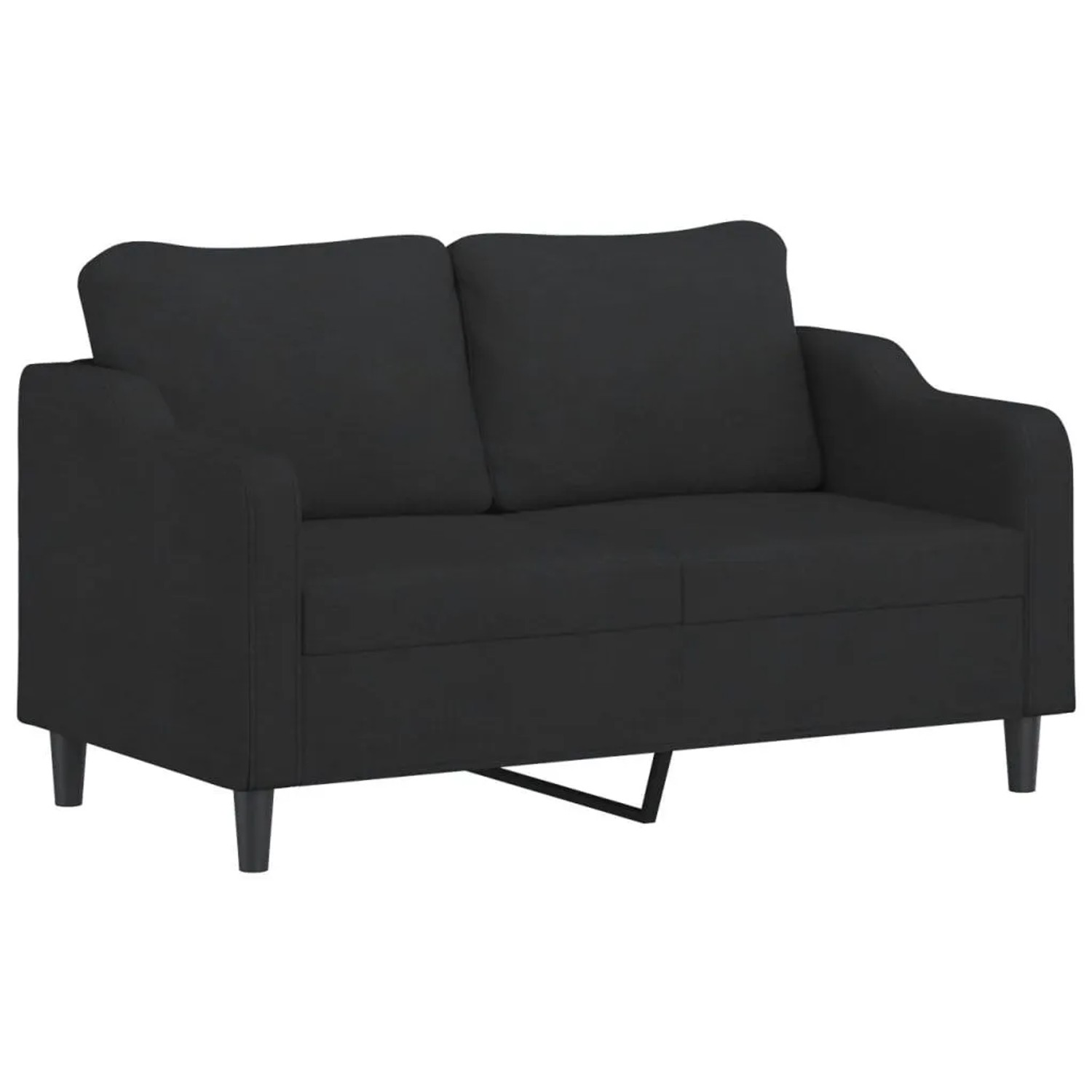 vidaXL 2-Sitzer-Sofa Schwarz 140 cm Stoff 359363 günstig online kaufen