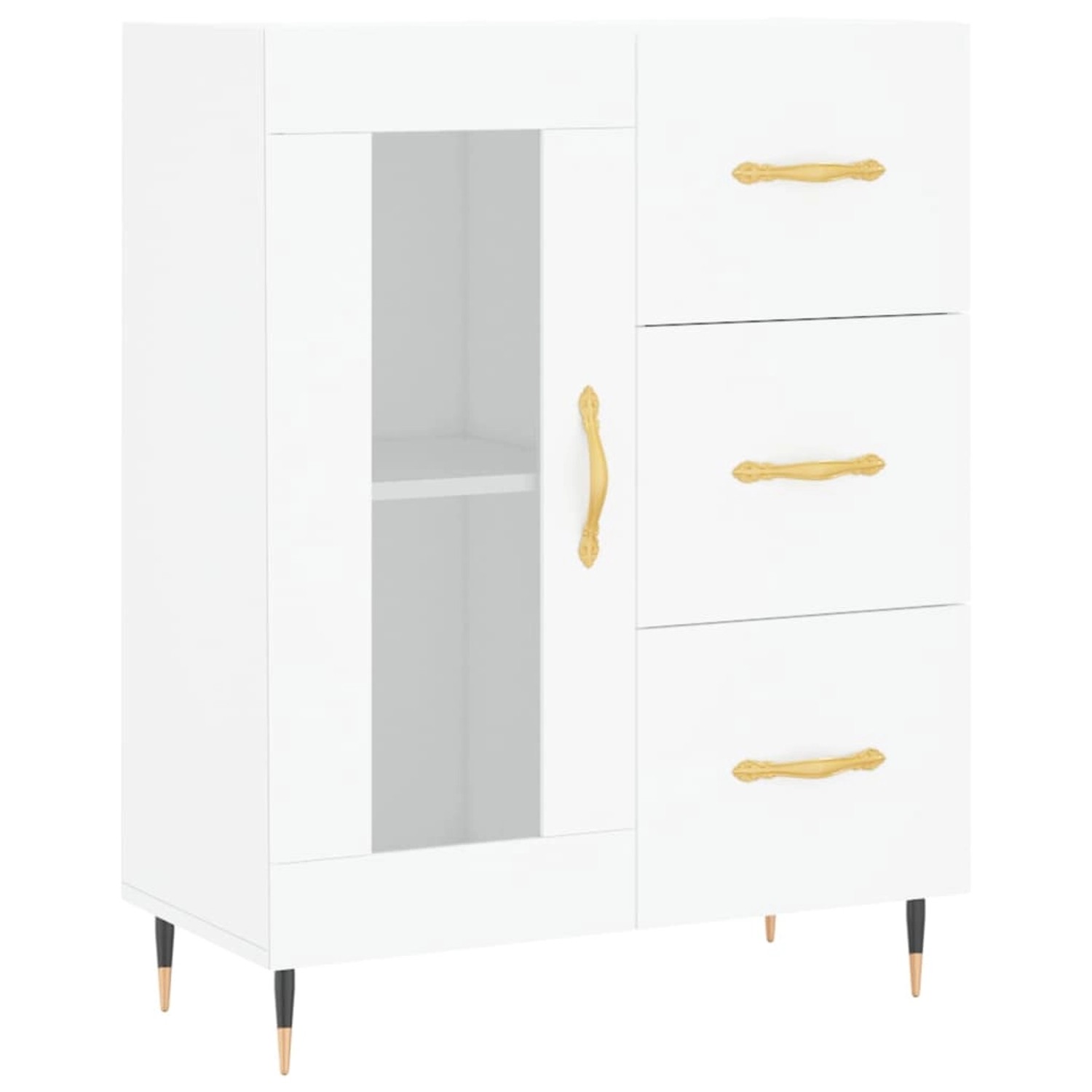 vidaXL Sideboard Weiß 69,5x34x90 cm Holzwerkstoff 828020 günstig online kaufen