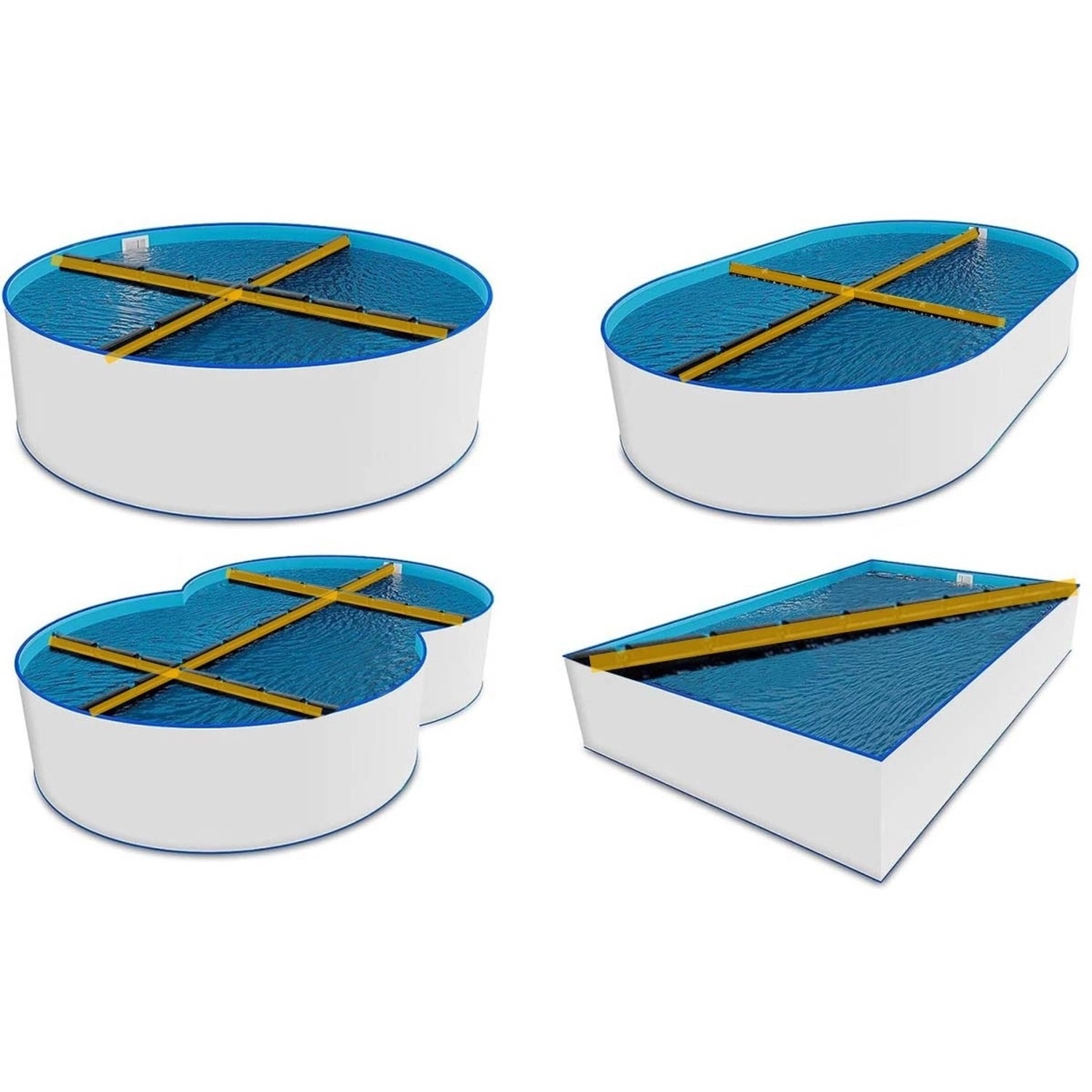 Eisdruckpolster Set 9-tlg. Für Pool - Schutz Vor Frostschäden Im Winter