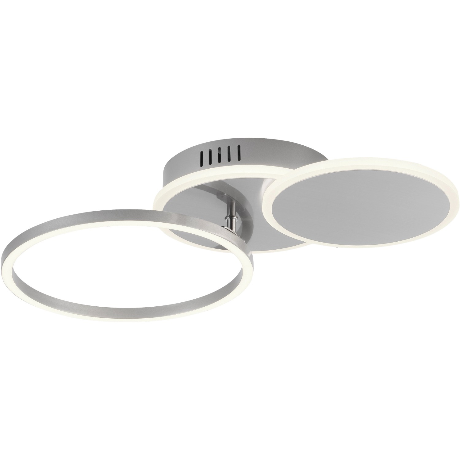 Just Light. LED-Deckenleuchte Sevent 50 cm x 33,4 cm Stahl