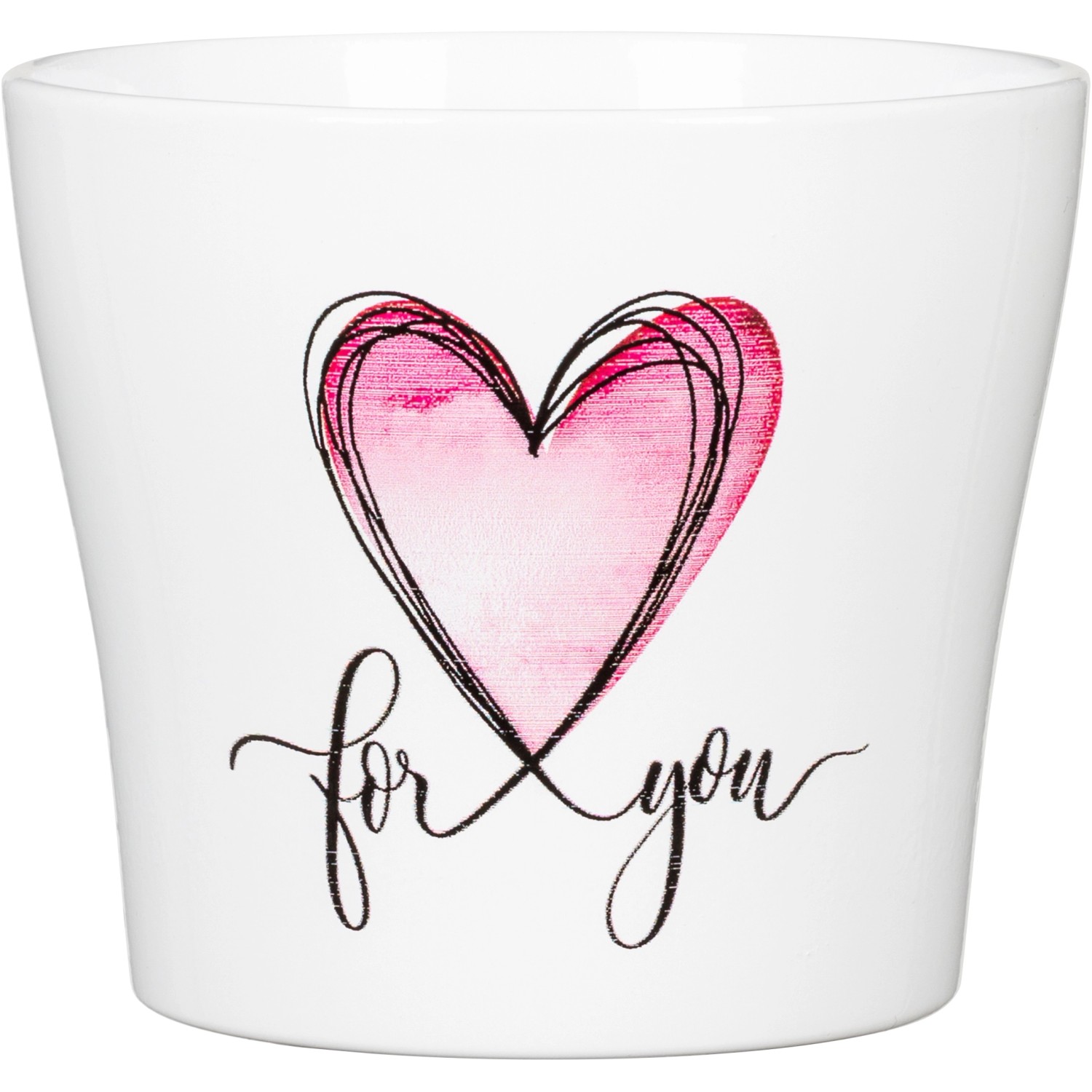 Scheurich Übertopf 808 Ø 11 cm x 9,3 cm With Love günstig online kaufen