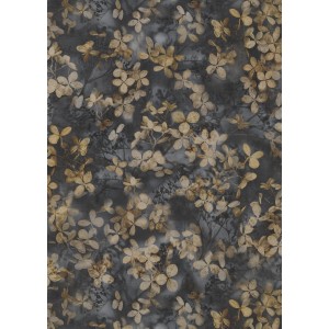 Erismann Vliestapete Play of Light Purity Schwarz mit floralem Muster.