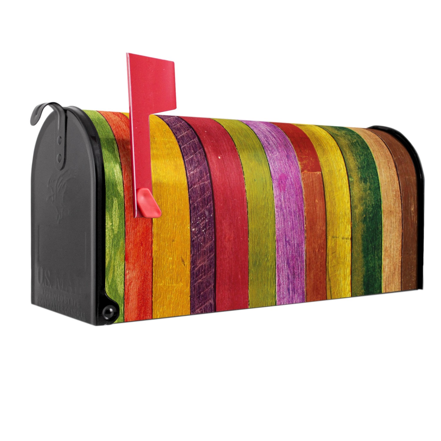 Banjado Amerikanischer Briefkasten Schwarz 48x22x16cm US Mailbox Letterbox günstig online kaufen