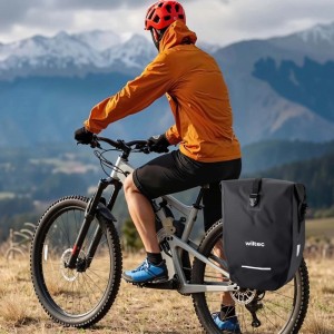 Wiltec Gepäckträgertasche 25L Fahrradtasche Gepäckträger Gepäcktasche Packtasche
