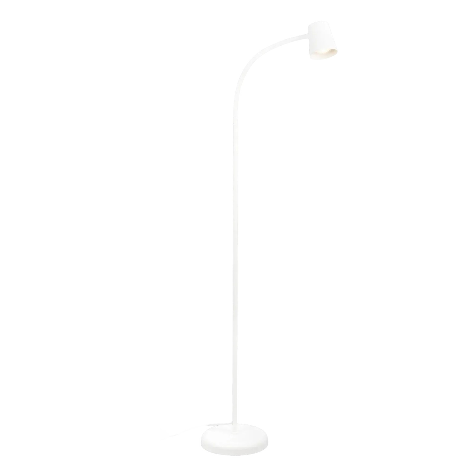 Brilo Stehleuchte Skriva Schwenkbar Fußtaster Weiß 21 cm x 127,5 cm