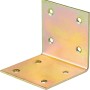 Gelb verzinkter Breitwinkel 60x60x60 mm für Holzkonstruktionen.