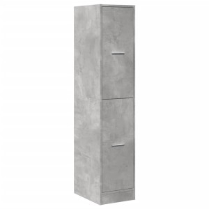 vidaXL Apothekerschrank Betongrau 30x41x144,5 cm Holzwerkstoff 855172