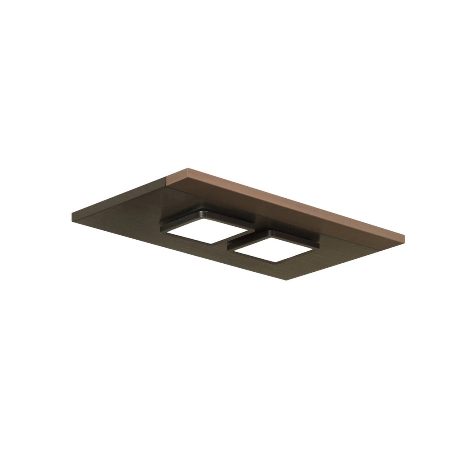 Lucande Deckenlampe Esteria 9951118 Modern in Schwarz aus Metall 2-flammig GX53 Wohnzimmerleuchte