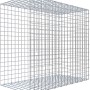 Gabiona C-Ring Anbaukorb, 90x100x50cm, Maschenweite 5x5cm, Drahtgitter für Gabionen.