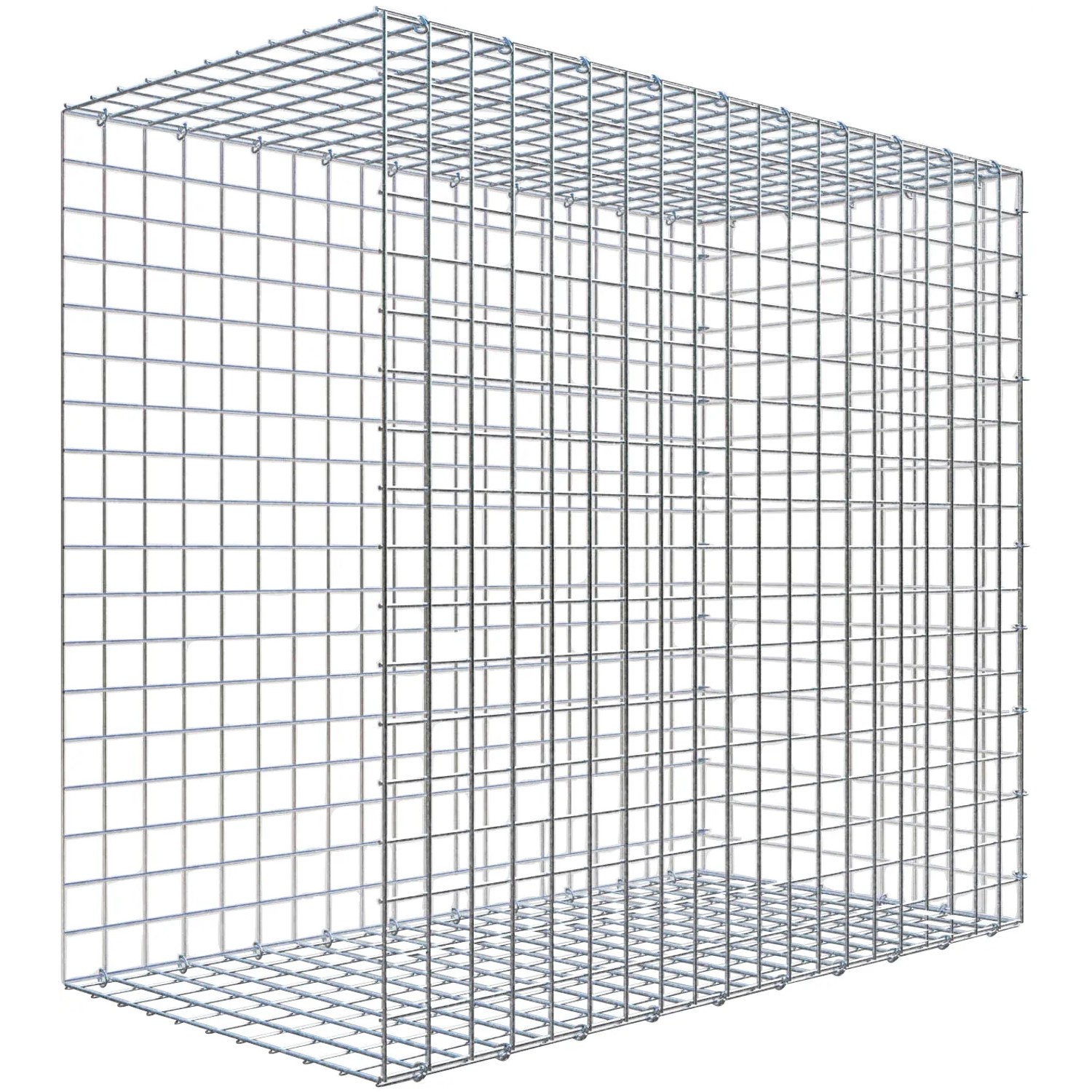 Gabiona C-Ring-Gabione-Anbaukorb Typ 2 90 x 100 x 50 cm Maschenw 5 x 5 cm