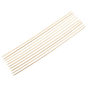 Splittstäbe 60cm Natur, 10 Stück aus hellem Holz für Pflanzenstützung im Garten.