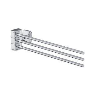 AM.PM Dreifach-Handtuchhalter Gem Chrom für Bad, schwenkbar und platzsparend.