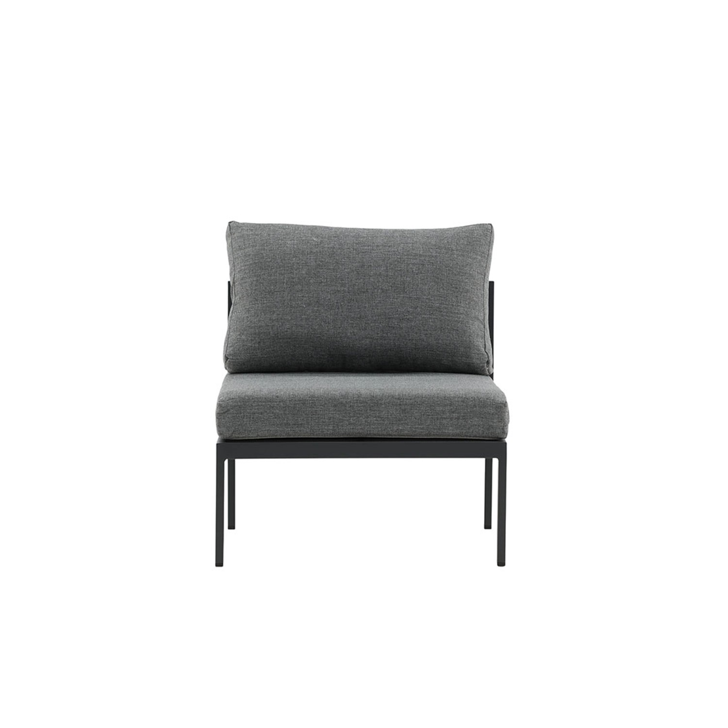 ebuy24 Copacabana Gartensofa Mittelsegment Schwarz Sitzhöhe cm 30 Sitzbreit günstig online kaufen