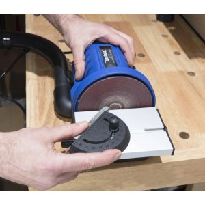 Westfalia Tellerschleifer mit Gehrungswinkel 140 W 125 mm Blau