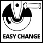 Symbol für einfachen Werkzeugwechsel beim Einhell Winkelschleifer.