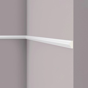 Weiße NOEL & MARQUET NMC SP3 ARSTYL Zierleiste als Wand- und Friesleiste.