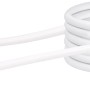 Weißes Schwaiger Antennenkabel, 5 m, mit Koax-Stecker und -Buchse für Audio & Video.