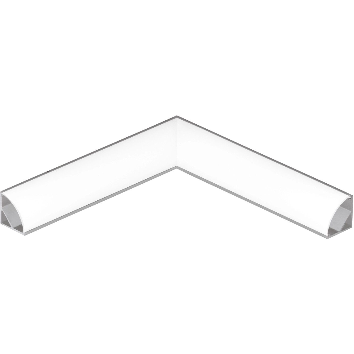 Eglo Alu Eckverbinder Links für LED-Eckprofil 1 Alufarben Corner Connector