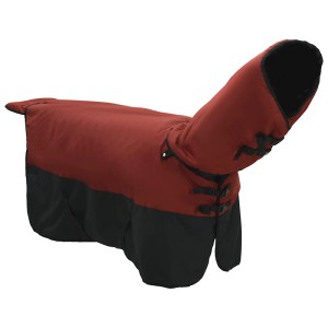 Dunkelgrüne/schwarze vidaXL Pferdedecke (155 cm) aus Polyester, atmungsaktiv und langlebig.