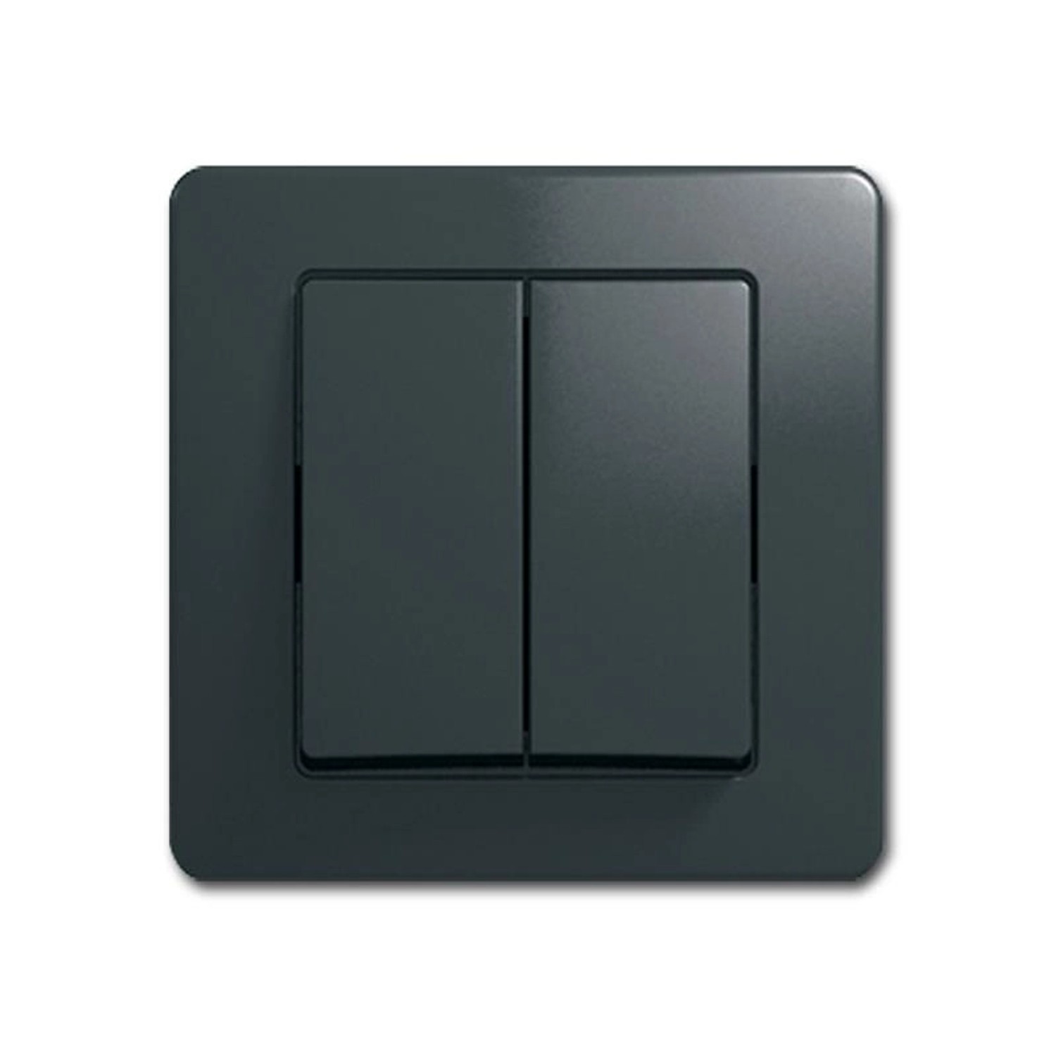 TEM EKONOMIK Doppel Wechsel Schalter Anthrazit 250V10A