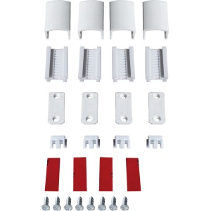 Montageset für Spannplissee Valeria: Zubehör zur Befestigung von Rollos & Raffrollos.