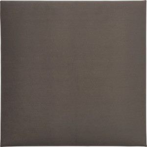 Quadratisches, dunkelgraues Wandkissen (30x30 cm) aus Samt zur Wandgestaltung.