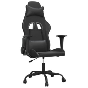 vidaXL Gaming-Stuhl mit Massagefunktion Schwarz Kunstleder 345407