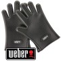 Weber Silikon-Grillhandschuhe, schwarz, hitzebeständig bis 204°C, für sicheres Grillen.