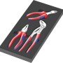 Wera Schaumstoffeinlage mit Knipex Zangen-Set (3-teilig) für Werkstattwagen. Zangen in passgenauen Aussparungen.