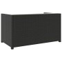 vidaXL Garten-Lounge-Set, 5-teilig, schwarzes Rattan, mit cremefarbenen Auflagen. Gartenmöbel für Entspannung.