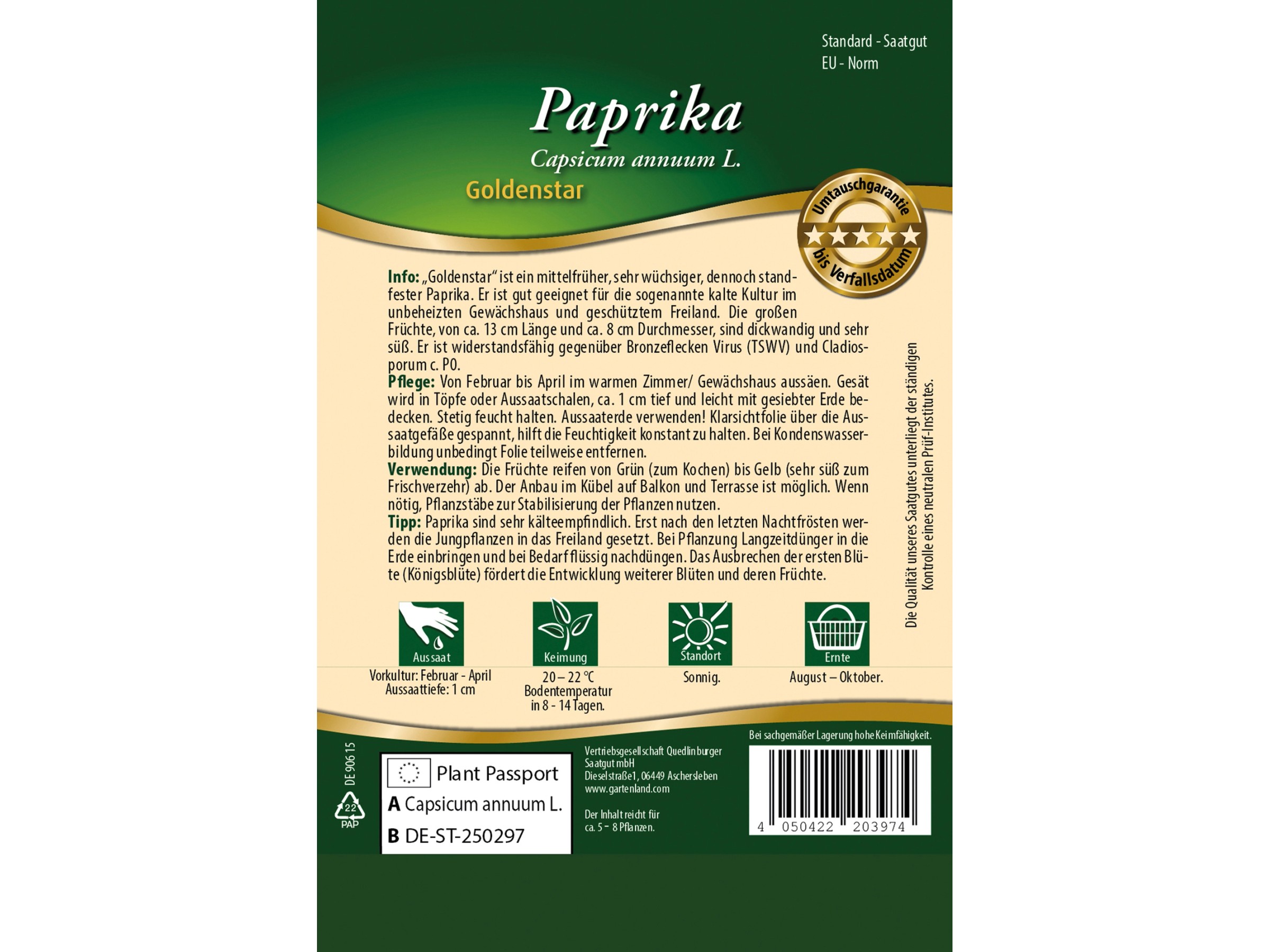 Quedlinburger Block-Paprika Quedlinburger Block-Paprika