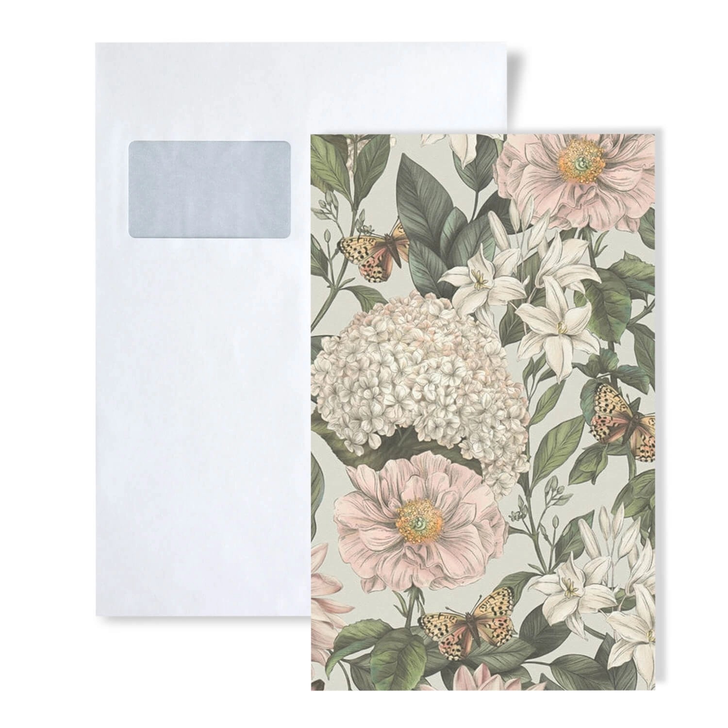 PROFHOME 1 MUSTERSTÜCK S-394264-GU DIN A4 MUSTER der Floralen Tapete günstig online kaufen